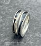 Freeform Stack Ring, silver freeform ring, silver stack ring, chunky stack ring, - Image 10