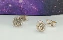 Stud earrings sterling silver