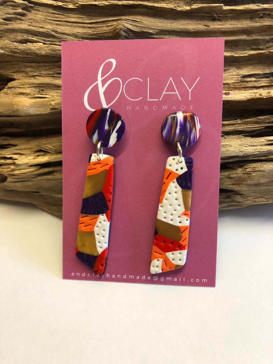 Bold & Colourful Drop Earrings