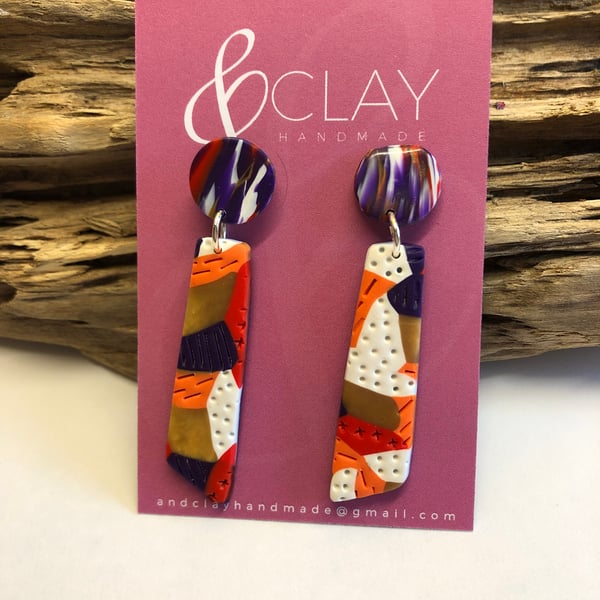 Bold & Colourful Drop Earrings