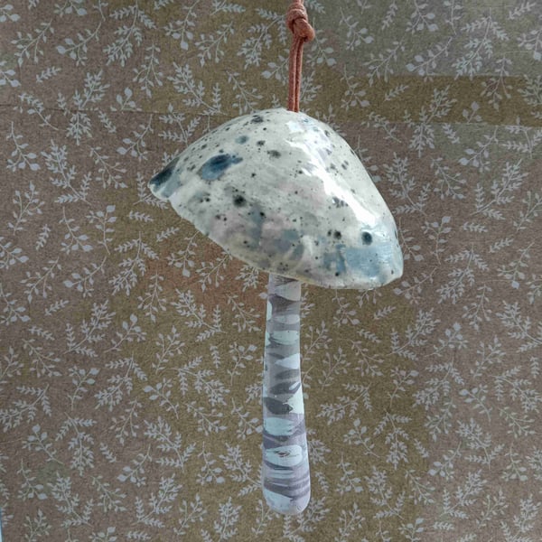 Hanging garden mushroom toadstool ornament no 5