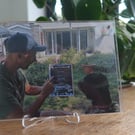 Photo frame, crystal clear acrylic , sign holder, notice board, desk top, 