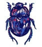 Scarab beetle fine art lino print - Image 1