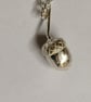 Acorn pendant made from Sterling Silver with chain - Image 6