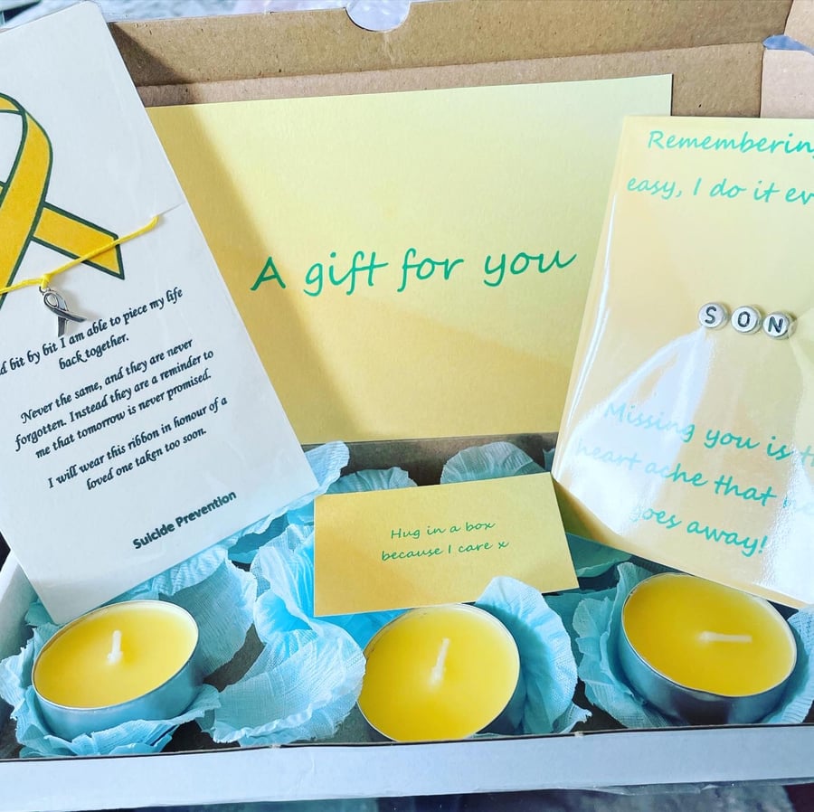 Suicide awareness bereavement gift box mini hamper 