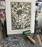 Lino Print - The Vagabonds - Weeds Print - Limited Edition - Image 2