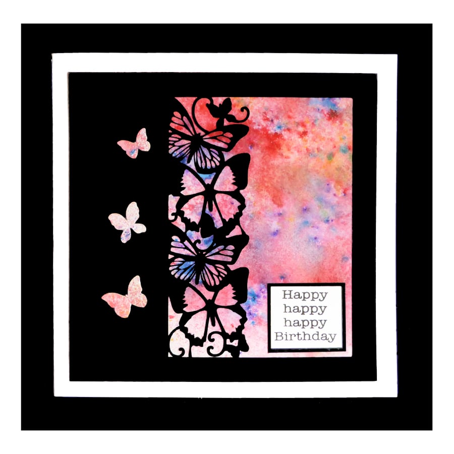 Happy Birthday Butterflies (HB005)