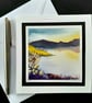 Open Occasion Greetings Card. Of A Sunset Lake. Handpainted Watercolour. - Image 8