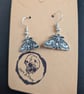 Moth Dangle Earrings - Handcrafted Gothic & Witchy Jewellery