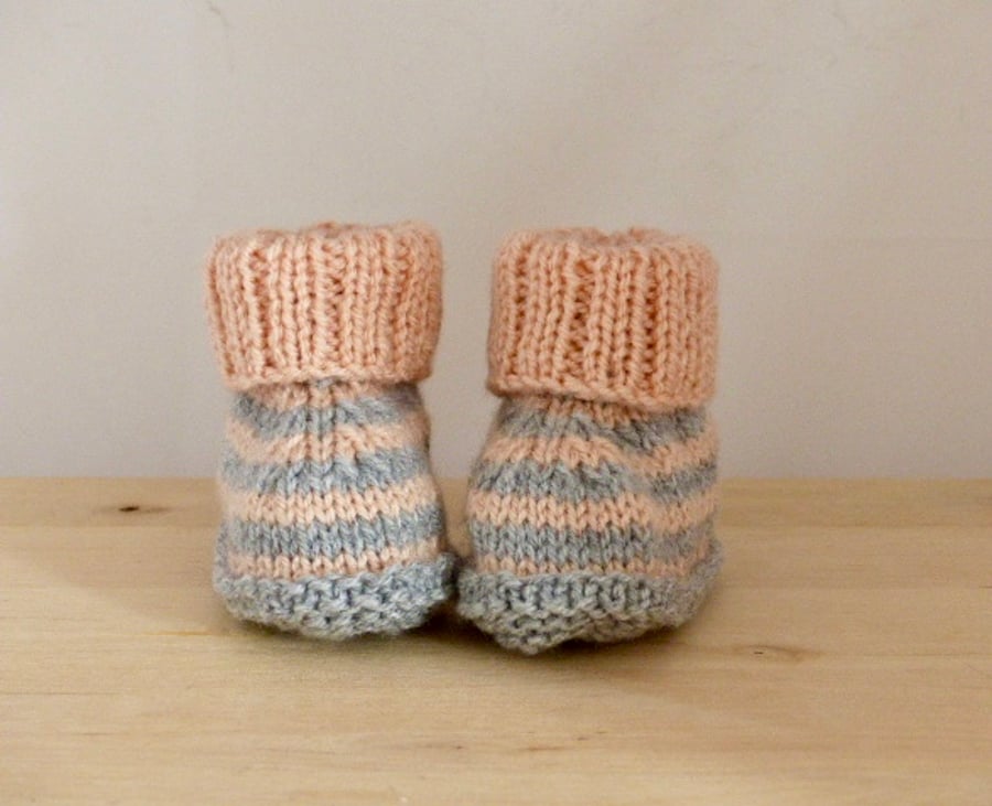 Hand Knitted Baby Booties