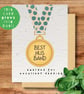 Best Husband Award Plantable Card, Basil Seed Paper for Fathers Day - Image 1