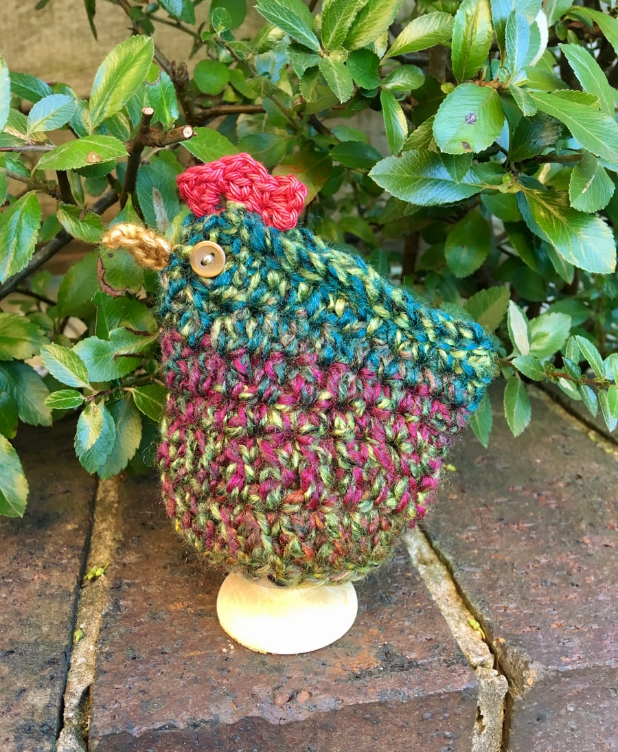 Green Chicken Egg Cosy, Easter Decoration