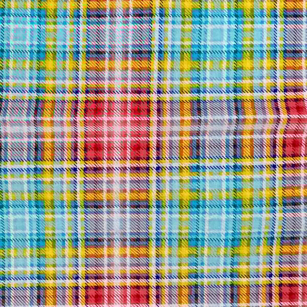Rainbow checked Fabric