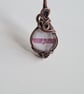 Top Mum Glass & Copper Pendant Necklace Gift Jewellery Jewelry Mothers Day - Image 2
