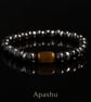 Premium Men’s Tiger Eye & Hematite Bracelet – 20 cm – Any Size Available