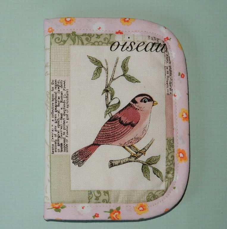 Needle case - Pink bird