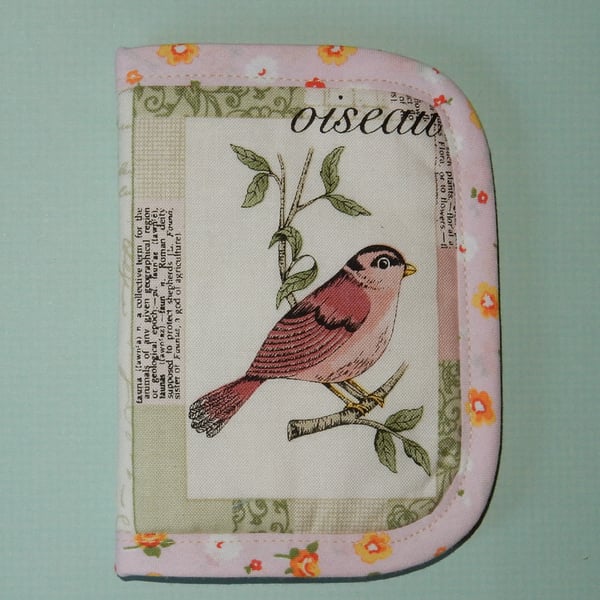 Needle case - Pink bird