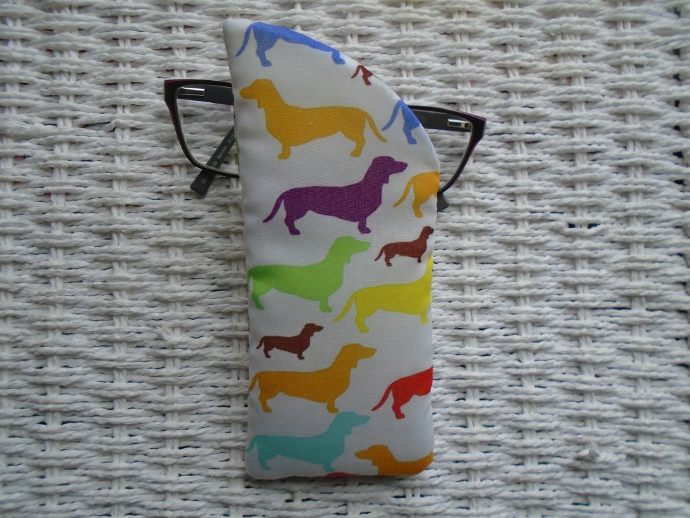 Sausage Dog Dachshund Glasses Case. 