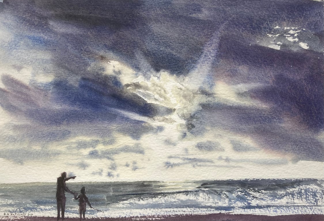 Morning glory (Original watercolor painting) 