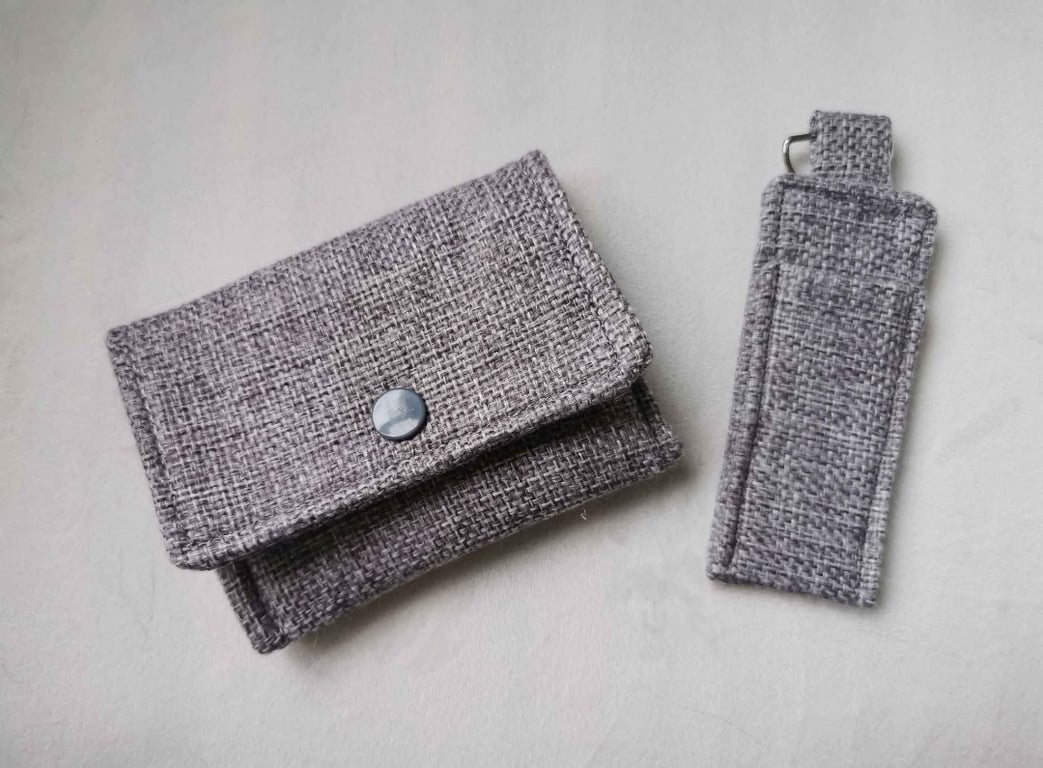 Set of 2 (Card Wallet, Keyring) 
