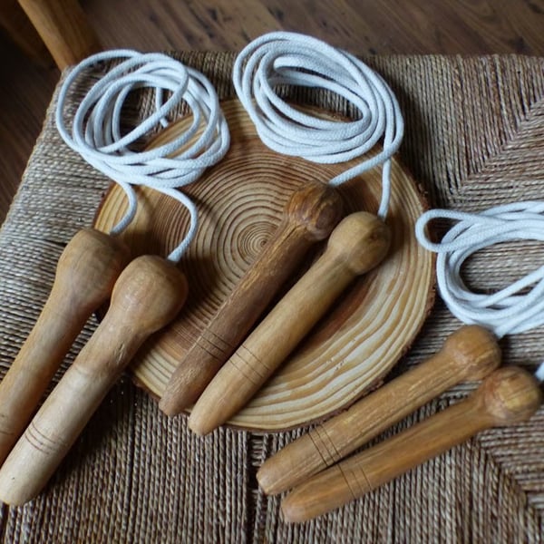 Traditional Skipping Rope - Hand Made On A Pole Lathe