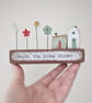 Little Wooden Houses with Clay & Button Garden 'Enjoy the little things' - Image 3