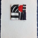 No 6 Miniature Textile Art Quilt
