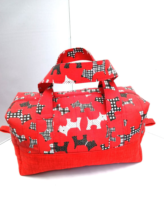 Bags, Box Shaped Make Up Bag , Zip and Handles, Multi Use, Sewing, Crochet