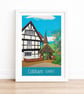 Cobham Surrey travel poster print by Susie West - Image 3