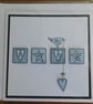 New Baby Card - Blue Blocks - Image 3