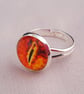 Orange Dragon's Eye ring - Image 1