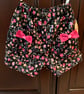 Black Floral Shorts - Image 1