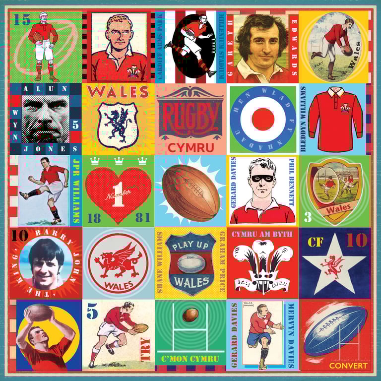Wales Pop Art Rugby Union Print