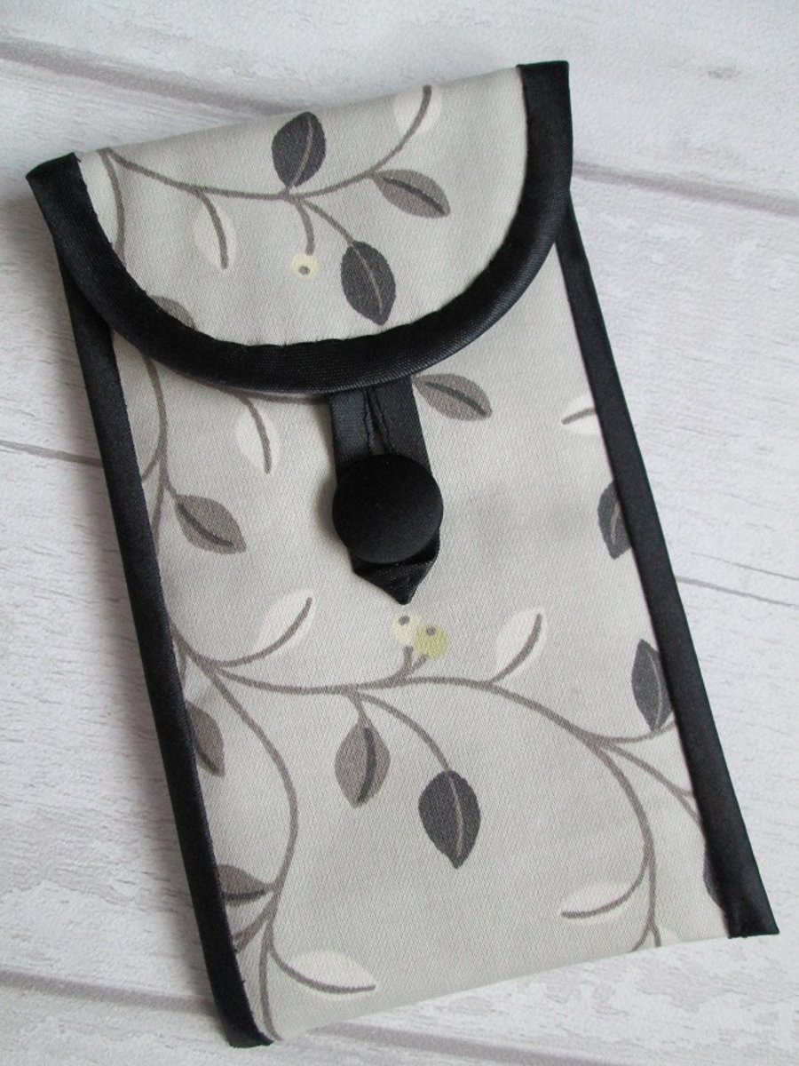 Grey Leaves Glasses or Phone Case