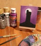 Full Moon Over Castle Hill Mini Painting - Image 8