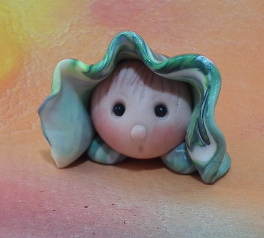 Original Squat Gnome 'Erik' 1" OOAK Sculpt Ann Galvin