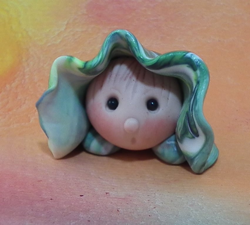 Original Squat Gnome 'Erik' 1" OOAK Sculpt Ann Galvin