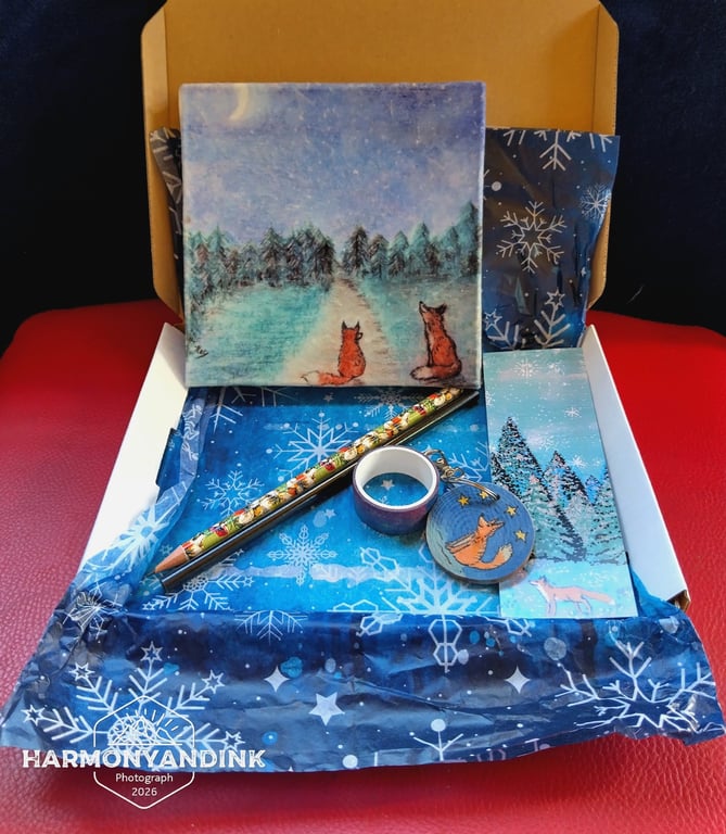 Fox - Handmade Notebook Gift Set
