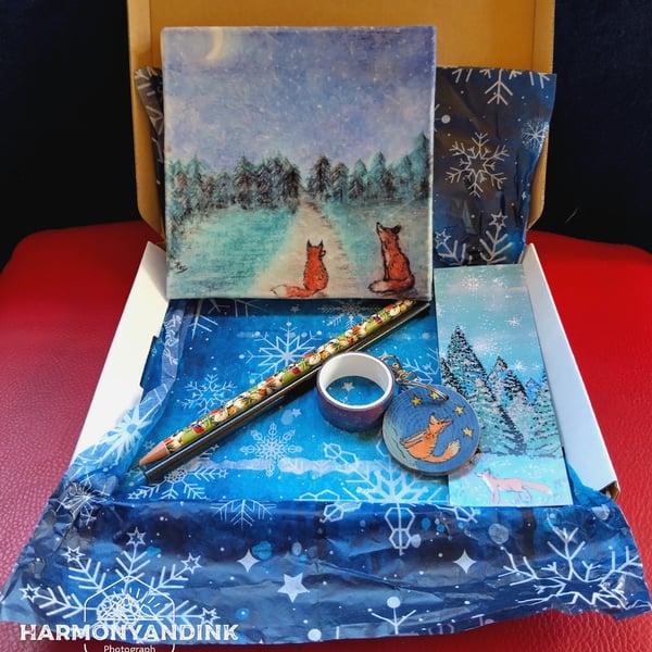 Fox - Handmade Notebook Gift Set