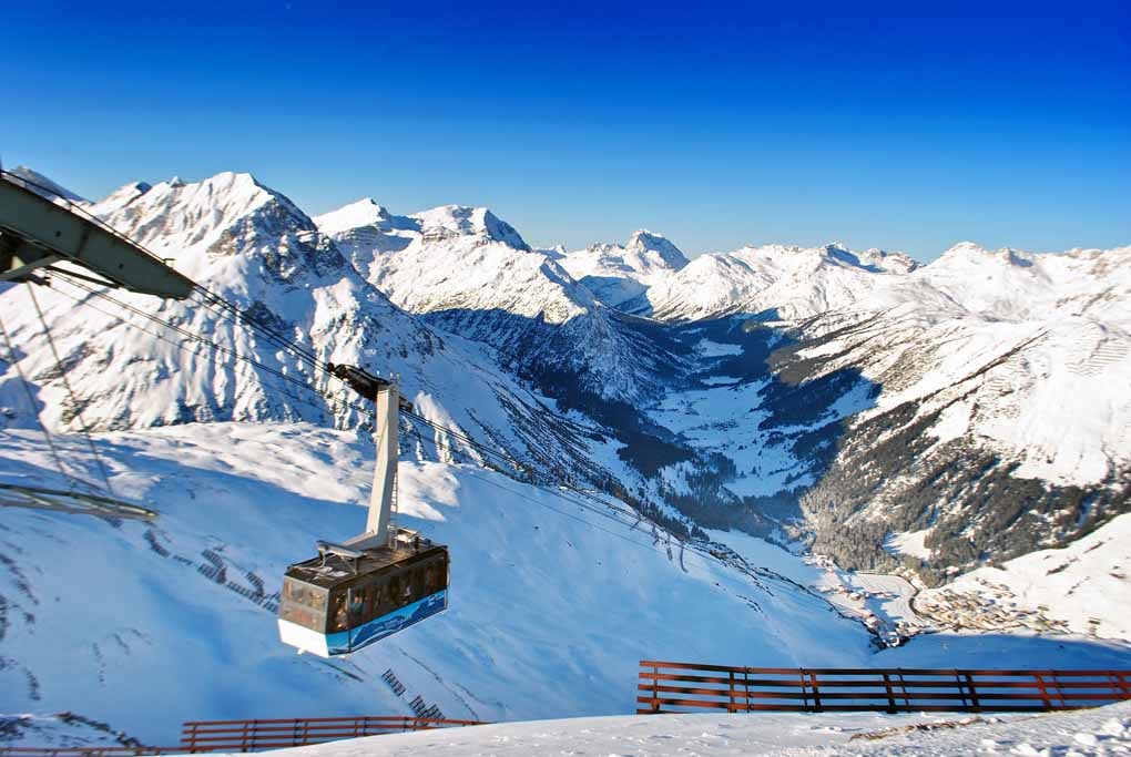 Zurs Lech Am Arlberg Austrian Alps Austria 12"x18" Print