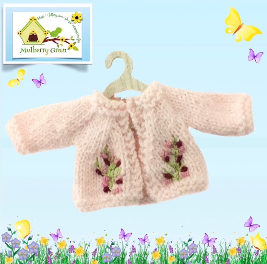 Reserved for Diane - Pink Embroidered Cardigan 