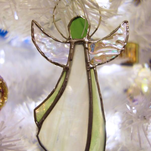 Archangel Raphael  Stained Glass Suncatcher Gift Tree Ornament Healing