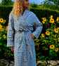 Handmade Liberty of London Lantana Dressing Gown – Cosy Winter Robe in Floral