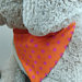 Small dog Bandana snap fastens Orange and Pink - Image 2