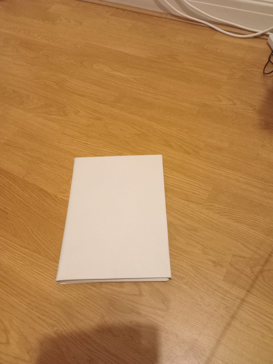 Flawed seconds A4 white leather watercolour sketchbook 