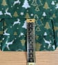 Drawstring Gift Bag, Reindeers and Christmas Trees, Handmade in the UK - Image 5