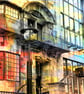 Glasgow School of Art , archival photo print 6 x 6inch mounted to 8 x 8 - Image 2