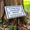 Personalised Baby Child Memorial Plaque Baby Grave Ornament Grave Plaque