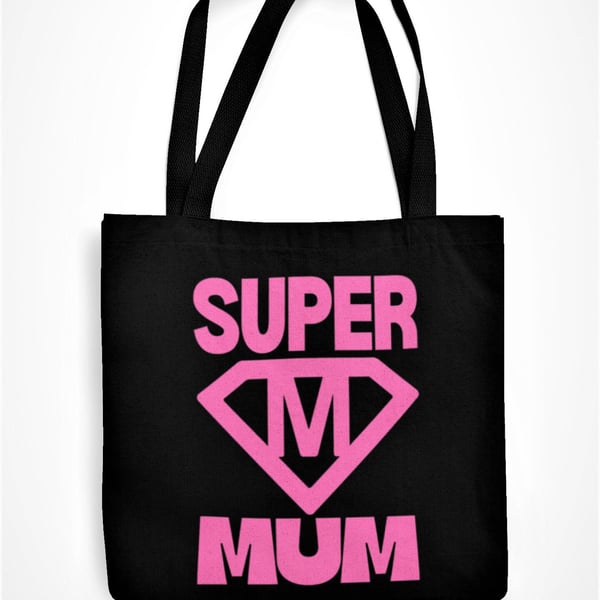 Super Mum Tote Bag Best Mum Shopping Bag Mothers Day Birthday Christmas Funny