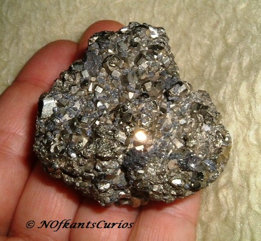 Fool's Gold!  Iron Pyrite Specimen for Display or Crafting Project!